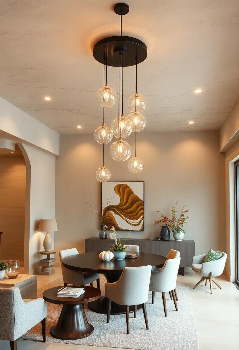 Artistic Glassworks: Choose unique glass light fixtures that showcase craftsmanship and add a touch of artistry overhead