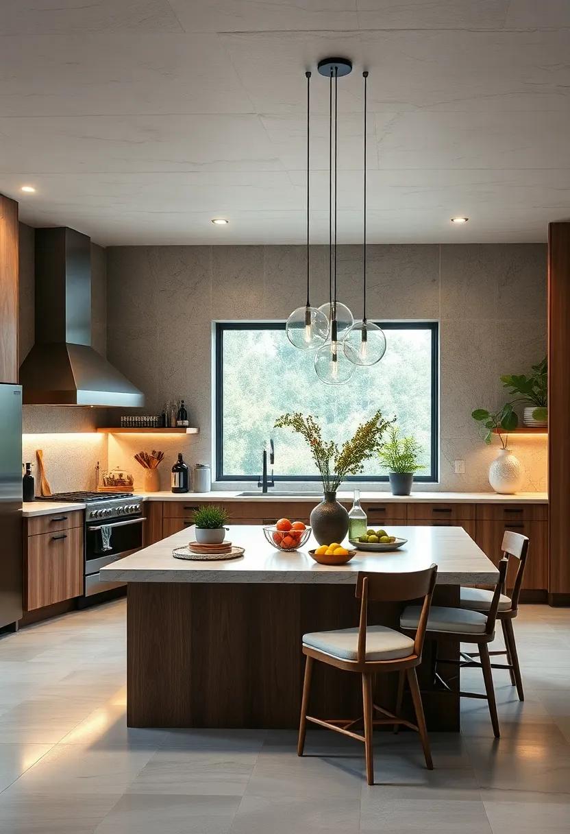 Multi-functional Islands: Create a kitchen island that doubles as a preparation space and dining area, encouraging family interactions