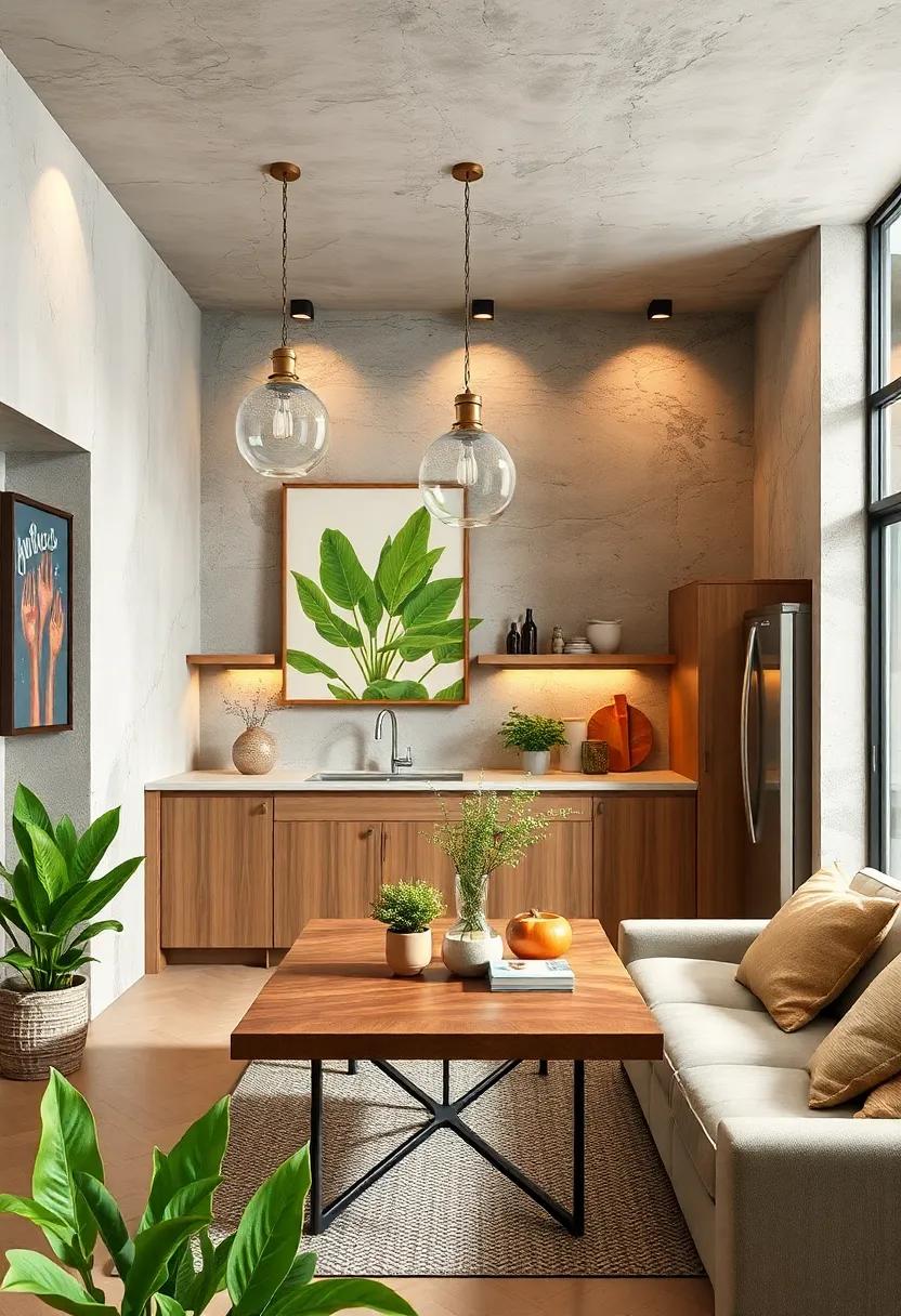 A Touch of Art: Incorporate local artists’ work or eco-art installations into your kitchen’s decor for a personal touch that inspires creativity