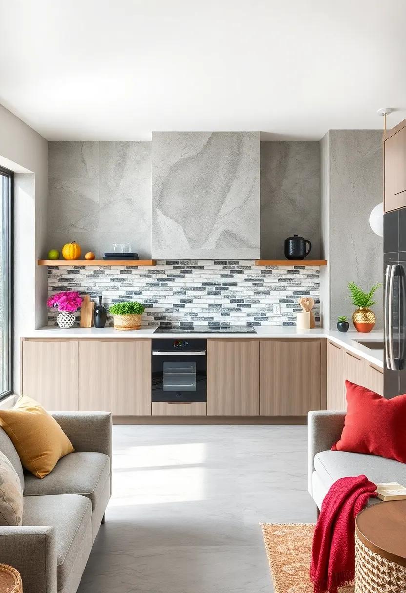 Bold Backsplash: Make a statement with a unique tile pattern or artistic backsplash that draws the eye and sparks conversation