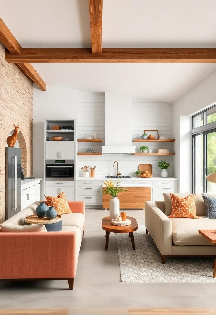 Farmhouse Flair: Blend rustic charm with modern amenities by integrating farmhouse elements like wooden beams and shiplap accents