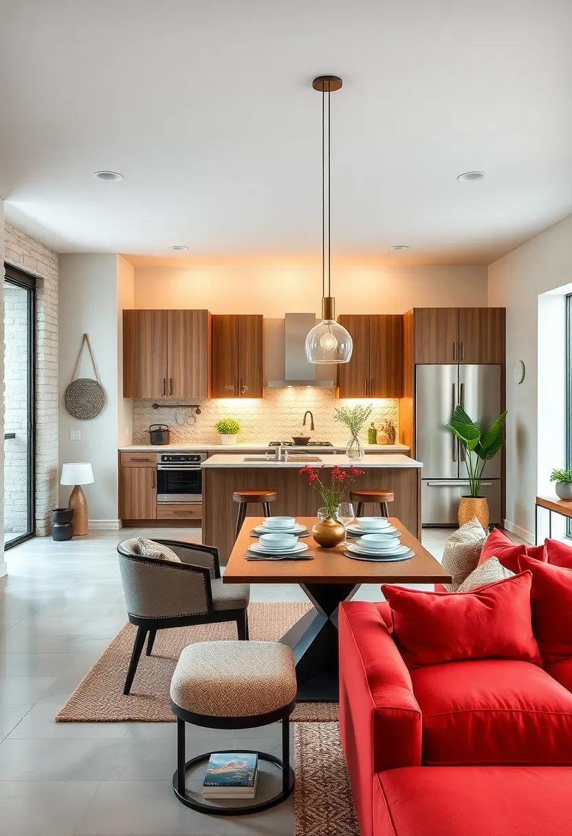 Integrated Dining: Foster togetherness with a built-in dining nook or breakfast bar that encourages casual meals