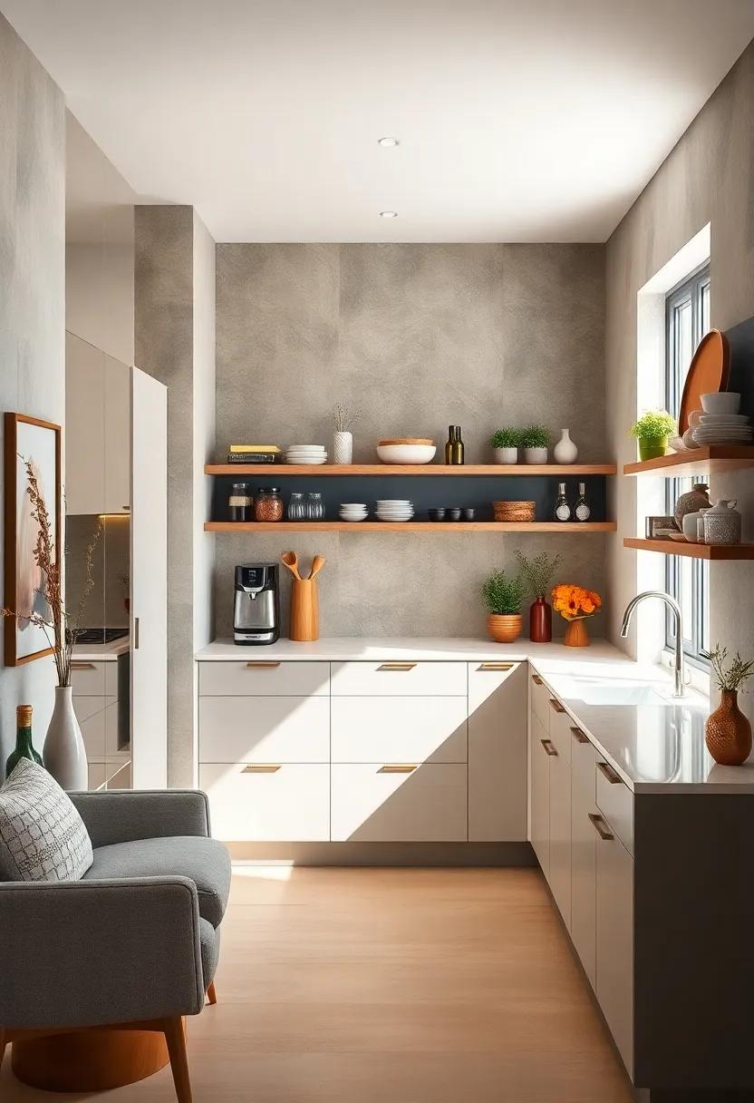 Multi-Purpose Pantry: Create a pantry that not only stores food but also serves as a coffee station or mini bar for added convenience