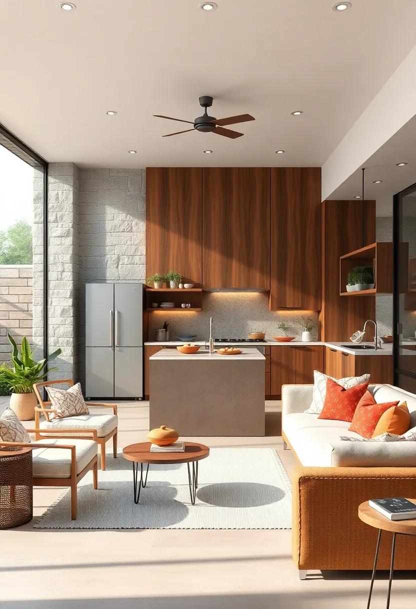 Outdoor Integration: Create a transitional space that connects your indoor kitchen to an outdoor cooking area or patio