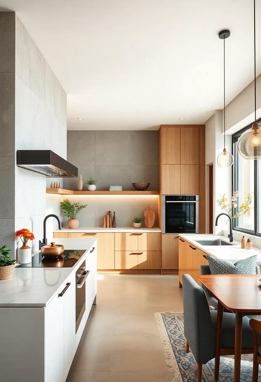 Smart Home Synergy: Incorporate technology like smart ovens and touchless faucets to enhance convenience and style in your kitchen