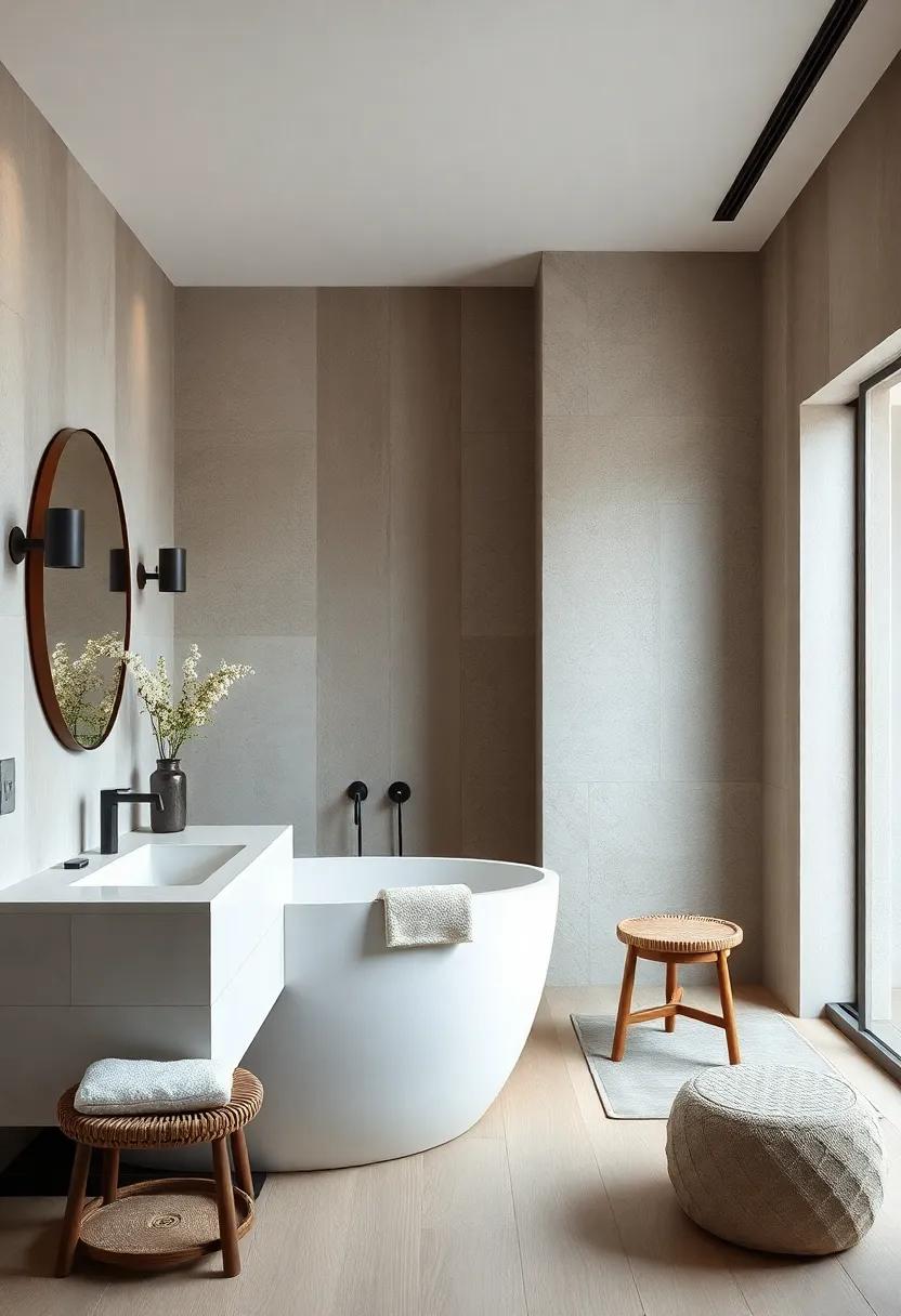 Embrace Minimalism: ‍Discover ⁢how sleek lines and neutral ⁢shades create a‌ serene bathroom ‍environment ​that exemplifies⁤ Scandinavian ​design principles