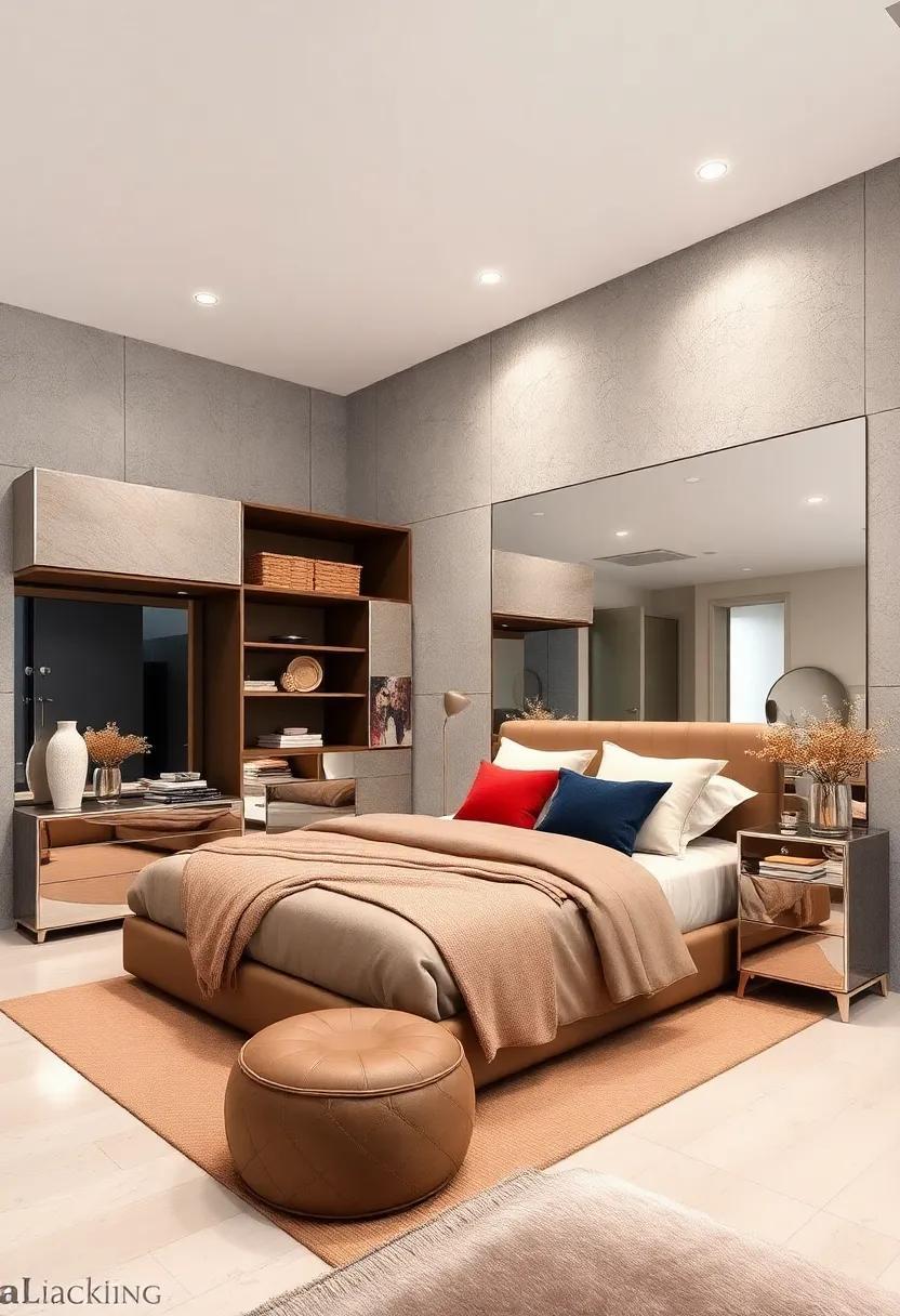 27 Brilliant Bedroom Storage Ideas Featuring Stylish Mirrored Furniture