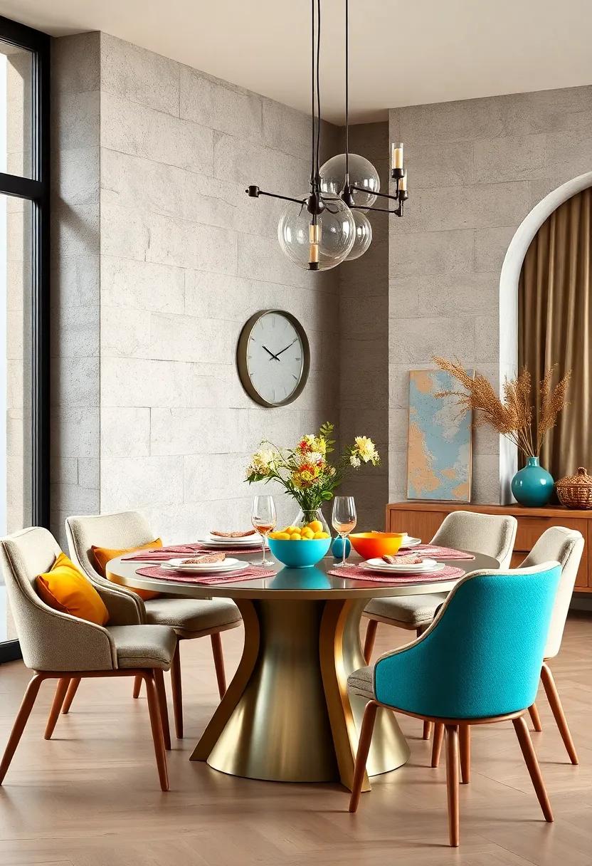 Colorful Dinnerware: Invest in a set of vibrant dinnerware that can be used as decorative elements when not in use