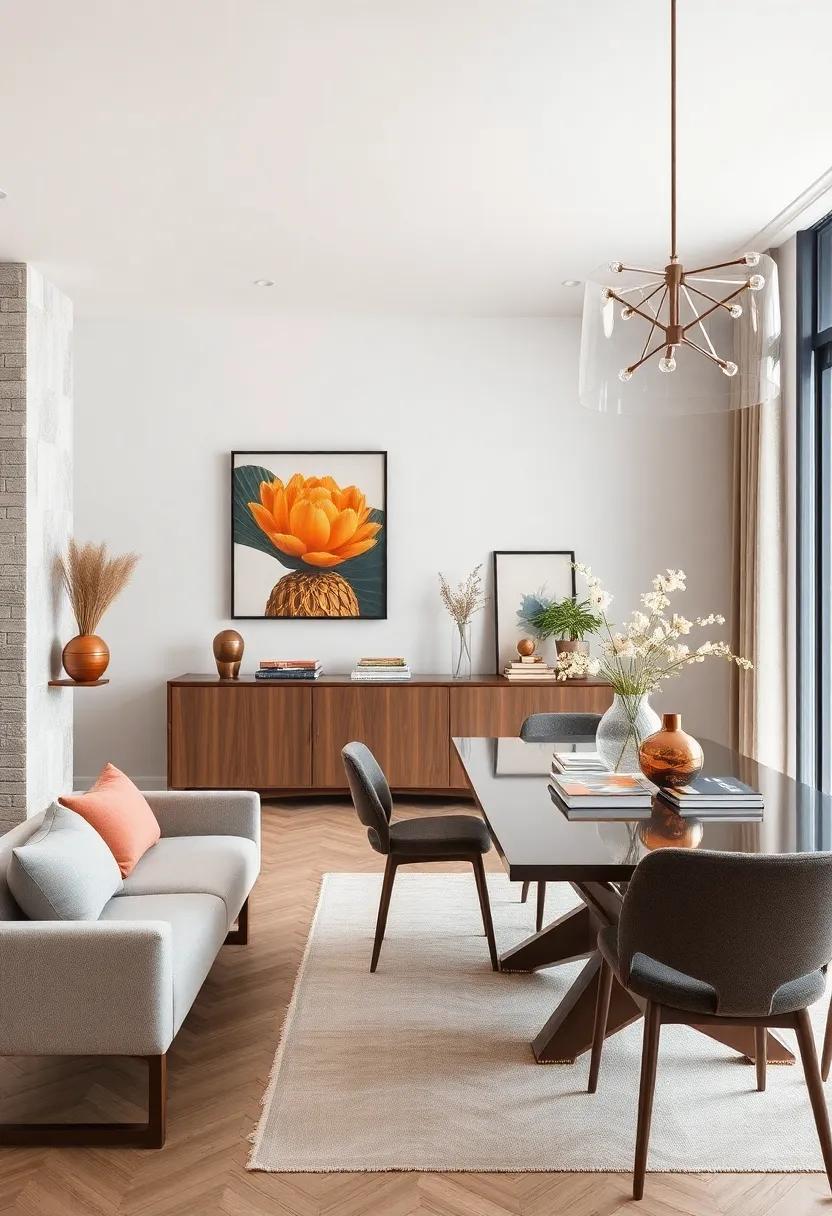 Personal Touch: Display your favorite books or travel souvenirs on the dining table or sideboard for a personalized touch