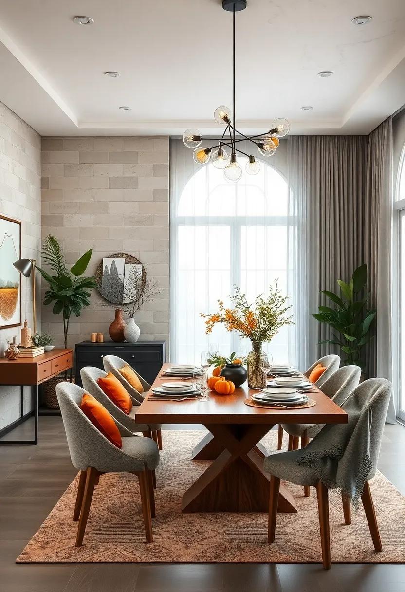 Seasonal Decor: Change your dining room’s decor with the seasons by incorporating themed decorations for autumn or spring