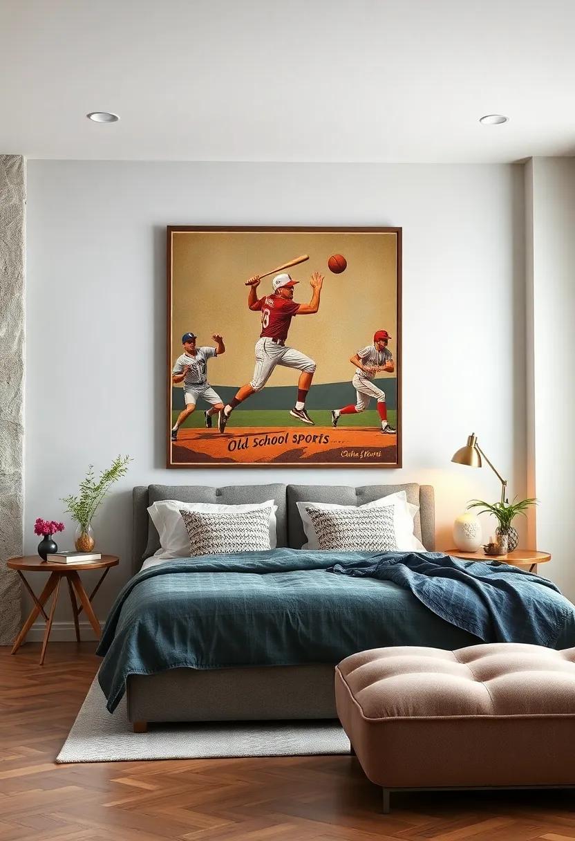 Old-School Sports: Pay tribute to your favorite sports teams or athletes with vintage sports posters that capture the spirit of athletic glory