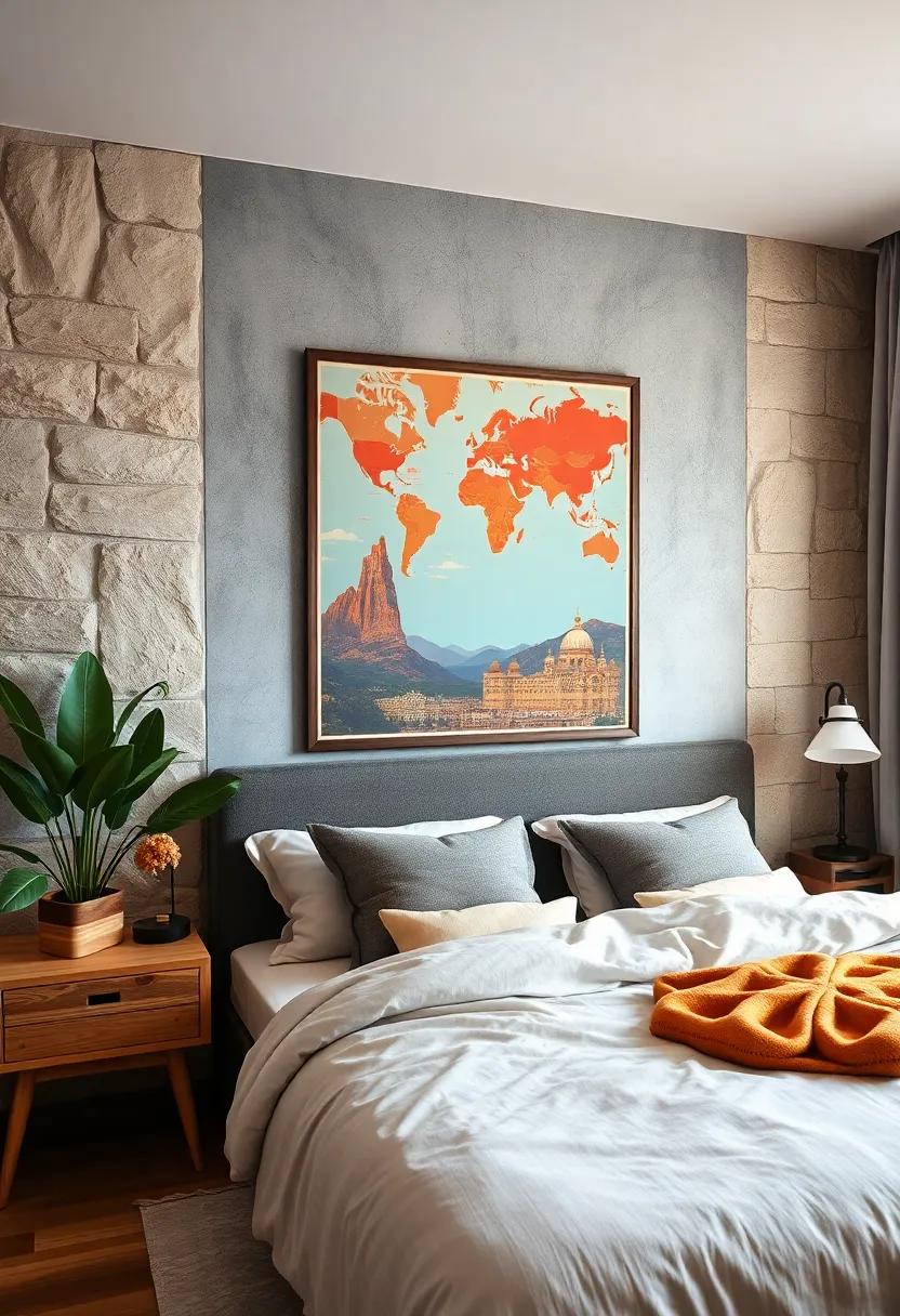 Retro Travel Vibes: Use vintage travel posters showcasing exotic destinations to transport yourself to far-off lands every time you glance at your wall