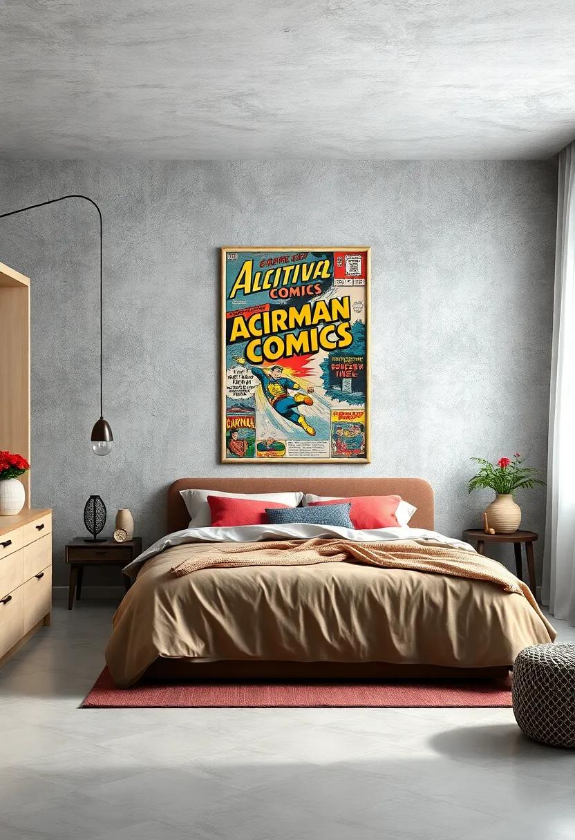Retro Comic Covers: Adorn your walls with classic comic book covers, reminiscent of childhood adventures and the vibrant storytelling of the past