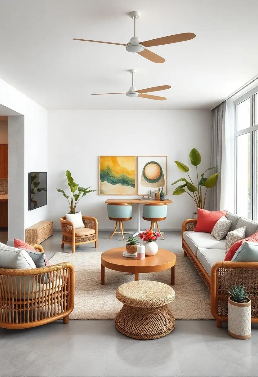 minimalist Coastal: Emphasize minimalism with a few key pieces that highlight the coastal theme without overwhelming the room