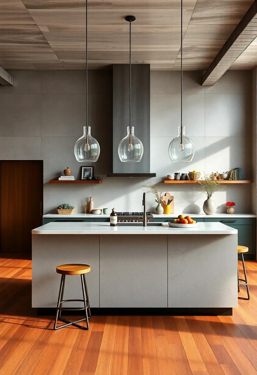 The High-Top Island with Bar Seating: Elevated to perfection, a high-top island provides an ideal space for casual dining and entertaining while leaving ample prep area below