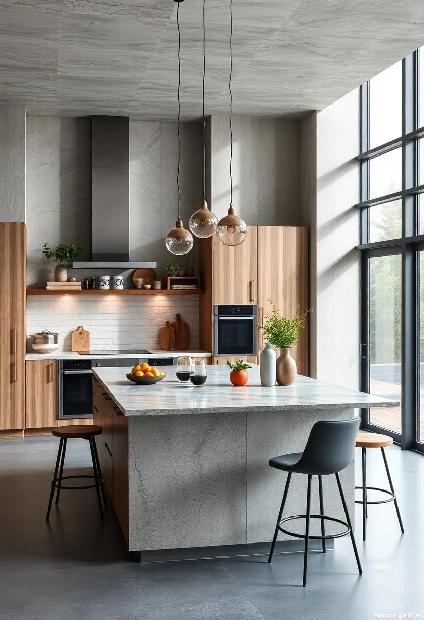 The Kitchen Table Island Combo: Merge an inviting kitchen table with an island for the ultimate multifunctional space. This design encourages socializing while preparing meals