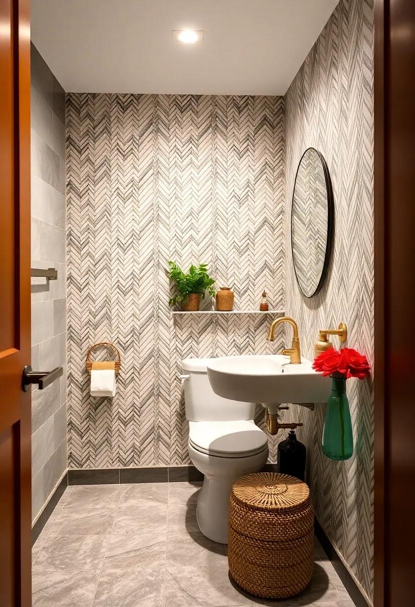 Wallpaper Wonder:⁤ Look for herringbone-patterned wallpaper ⁢to achieve dramatic flair without the permanence ‌of paint or wood