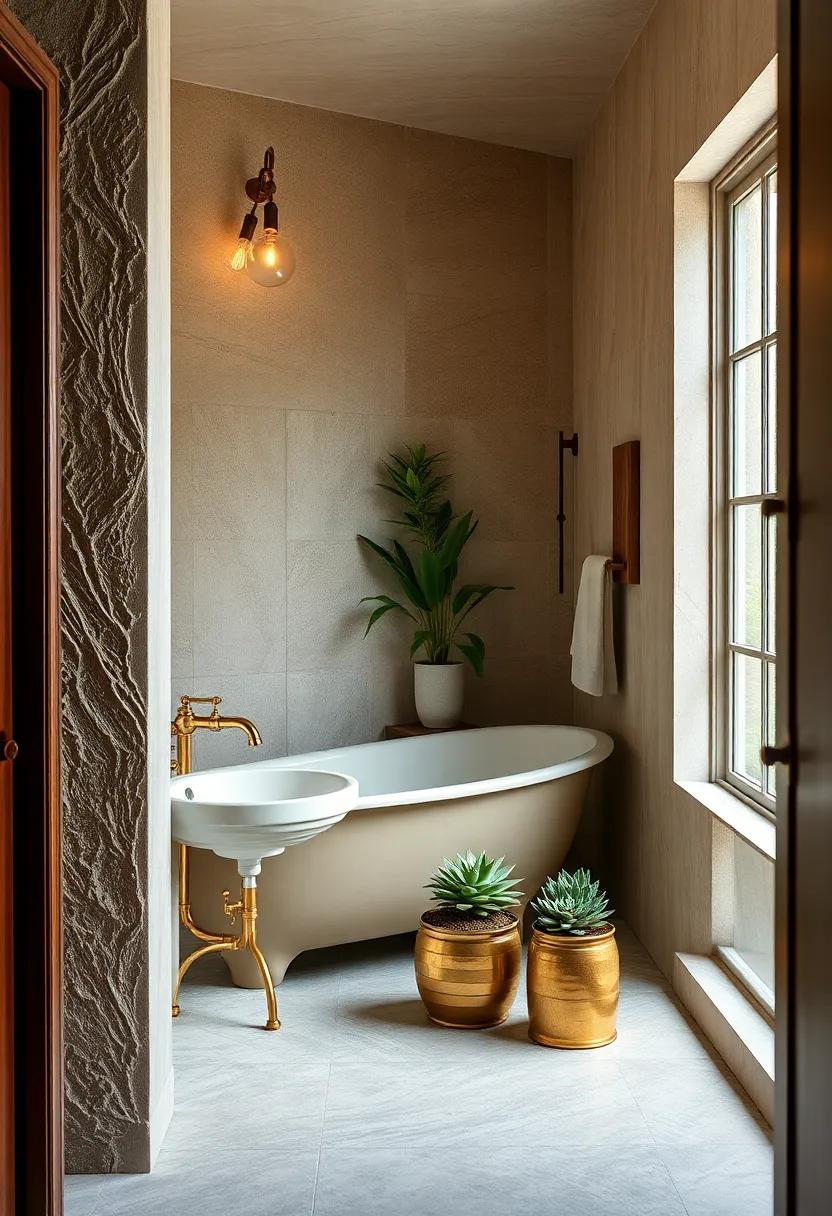 Succulent Displays: Use brass planters for small plants or succulents to introduce a touch of greenery amidst the vintage decor