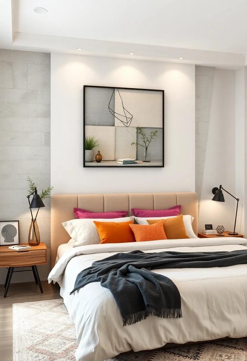 Art and Function: Choose art that doubles as storage, such as decorative shelves or hooks, merging style with practicality