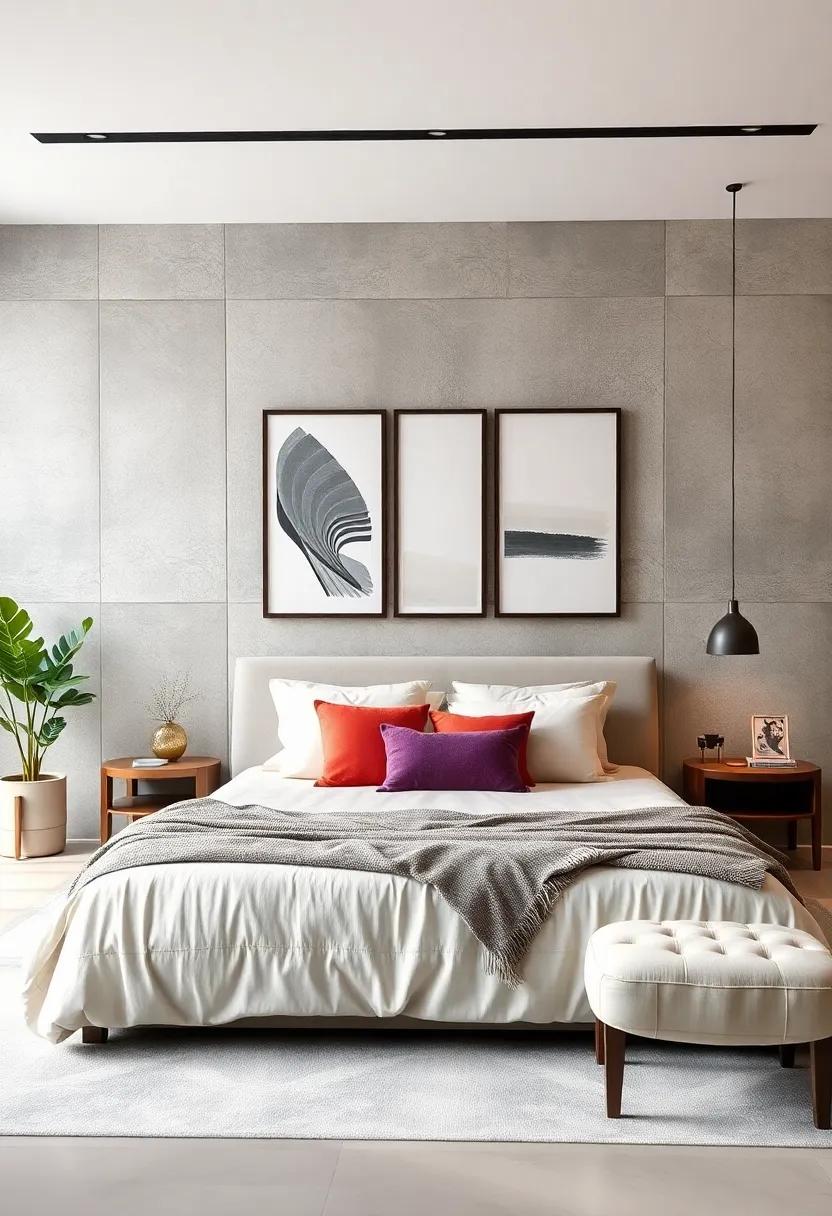 Embrace Minimalism: Opt for monochromatic framed prints that align with your color scheme for a sleek,calming effect