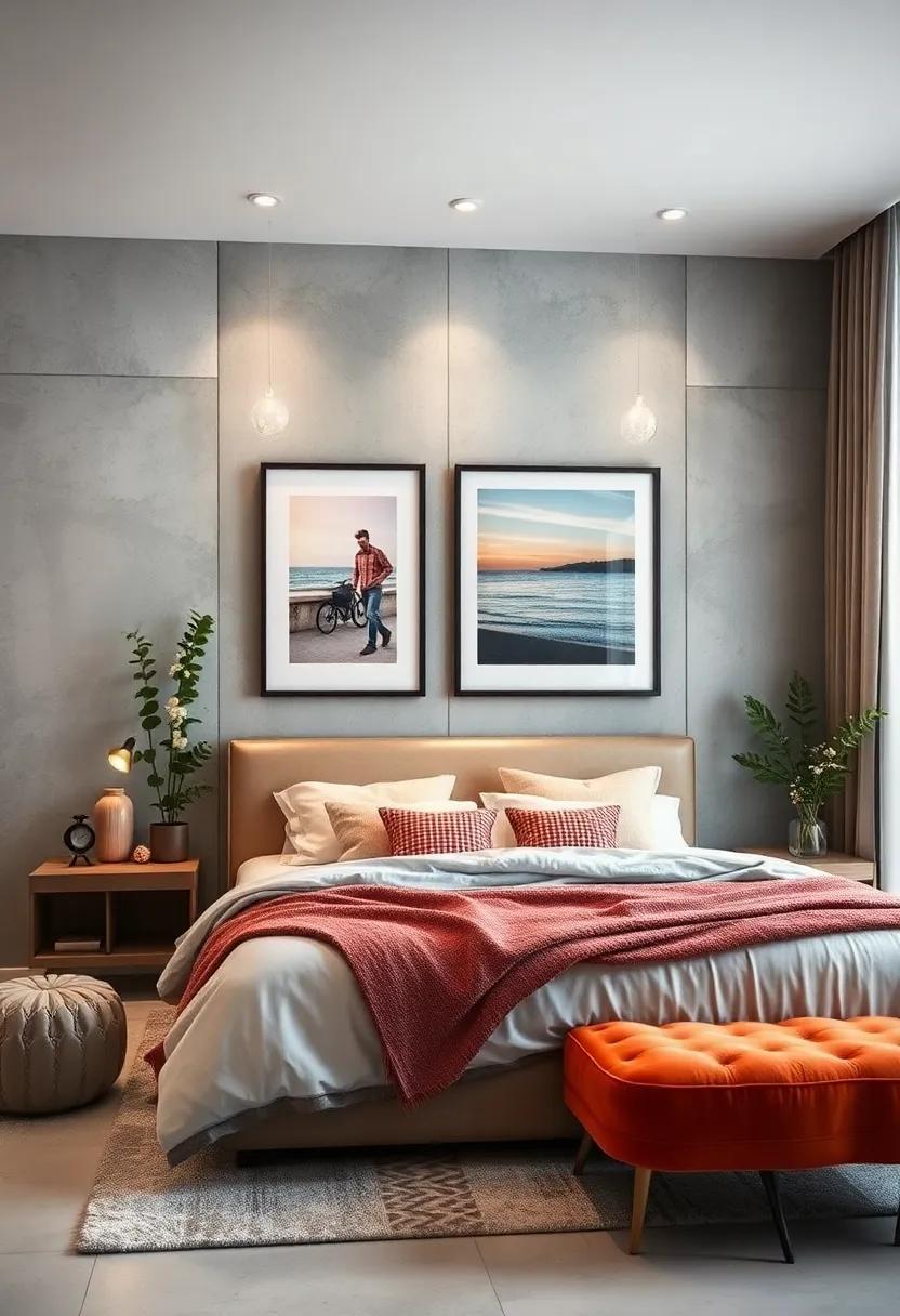 Personal Photographs: Create a warm ambiance by framing personal photos from travels or cherished memories that tell your story