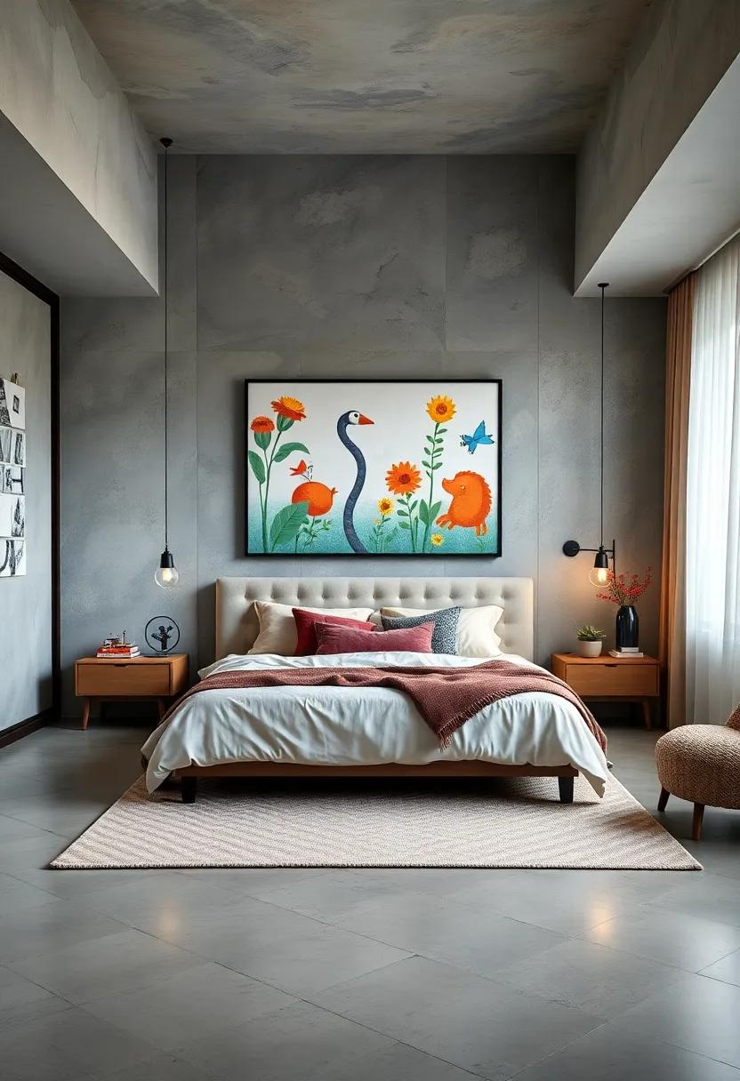 Whimsical Illustrations: Choose playful illustrations or cartoon art that bring a sense of joy and whimsy into your sleeping sanctuary