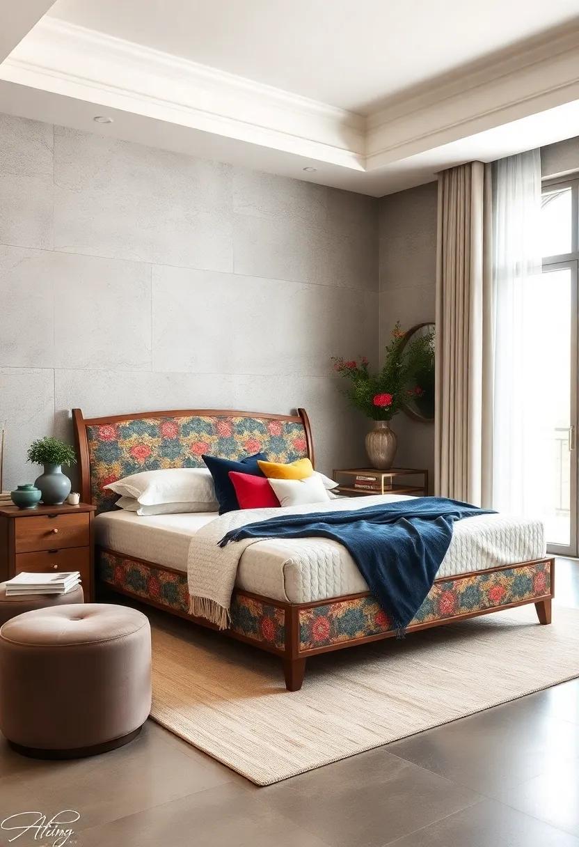Bold Patterns: Make a⁤ statement with a patterned​ upholstered sleigh bed ‍featuring⁤ geometric or floral ⁢designs‍ that ⁣reflect⁤ your ​personal style