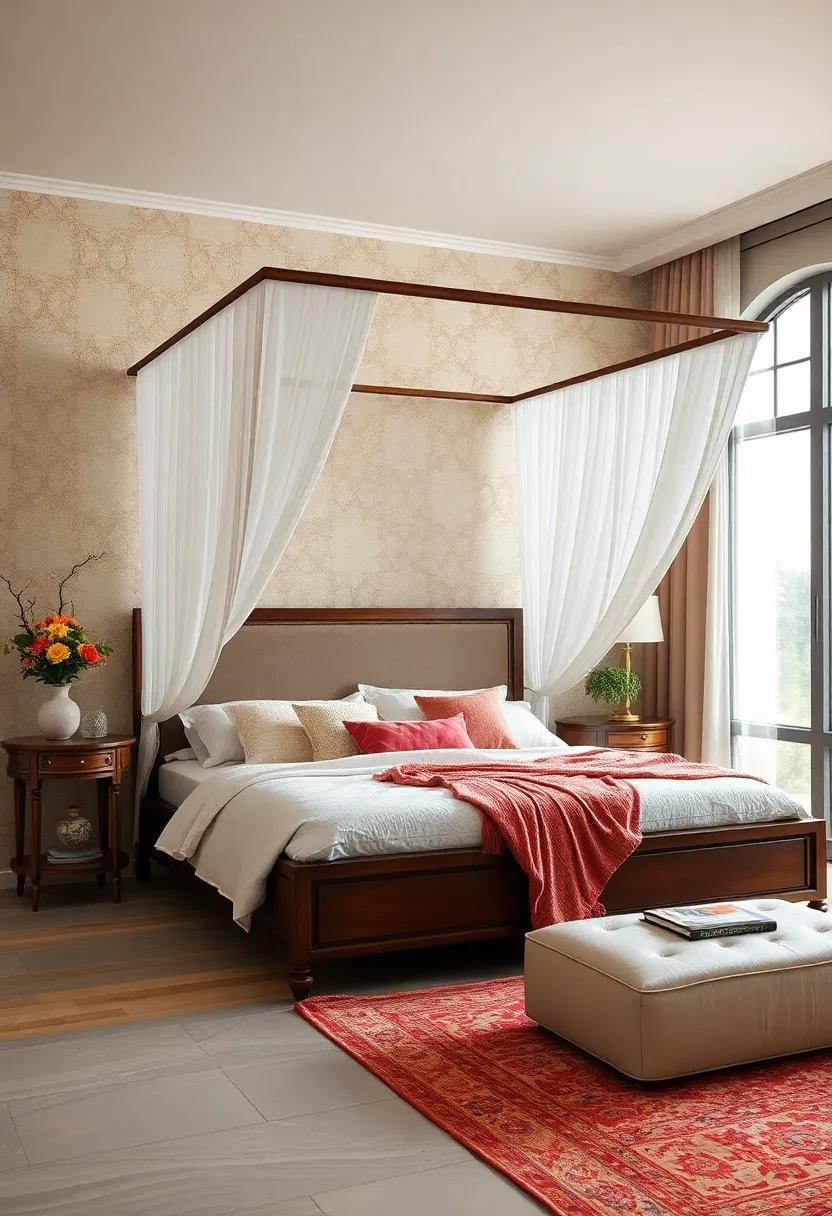 Canopy⁤ Dreams: transform your space ‌with a sleigh bed crowned by a ⁢canopy, creating an inviting and romantic atmosphere