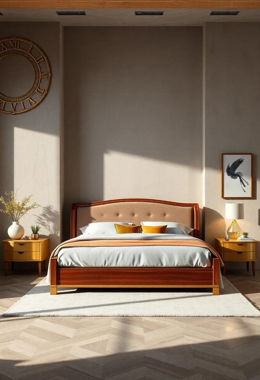 Golden Accents: Shine​ bright with a⁢ sleigh bed⁤ adorned‌ with gold accents, ⁤offering a touch of ⁤glamour to traditional ⁣design elements