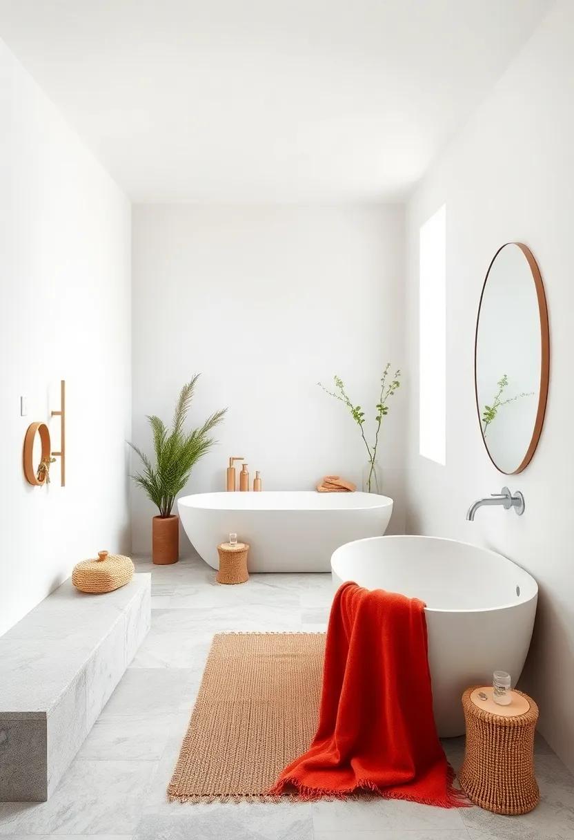 Earthy Elements: integrate small stone or clay elements to bring a touch of nature indoors, grounding the space in organic design