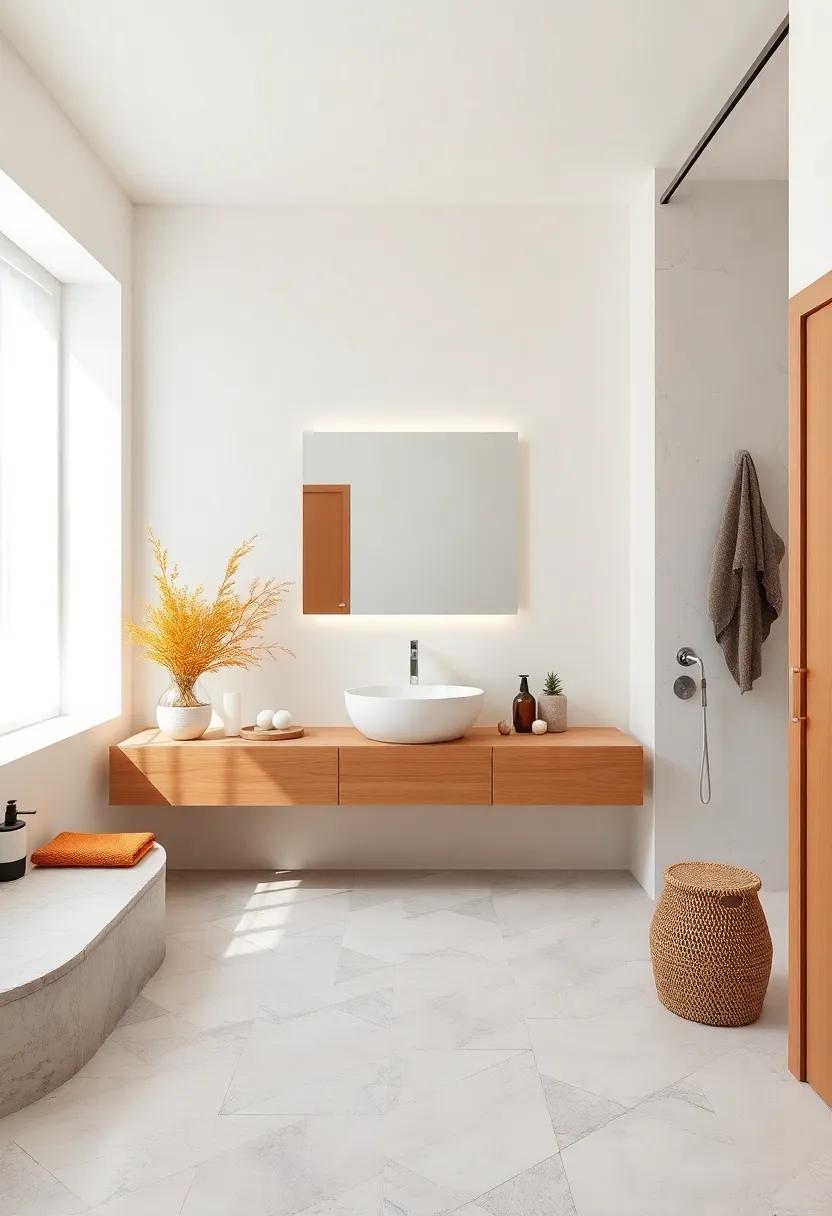 Floating Vanities: Opt for a floating vanity to create the illusion of more floor space while lending a contemporary edge to your design