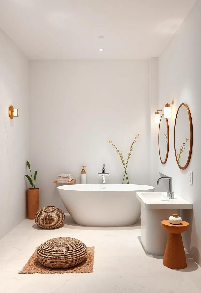 Soft Lighting: Use warm, soft lighting fixtures to create a relaxing ambiance that contrasts beautifully with the starkness of a white space