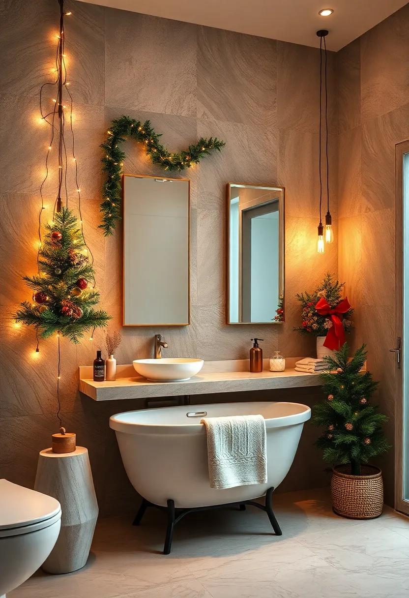 drape string⁤ lights or ⁢fairy lights around mirrors or cabinets for ​a twinkling effect that ​enhances your decor