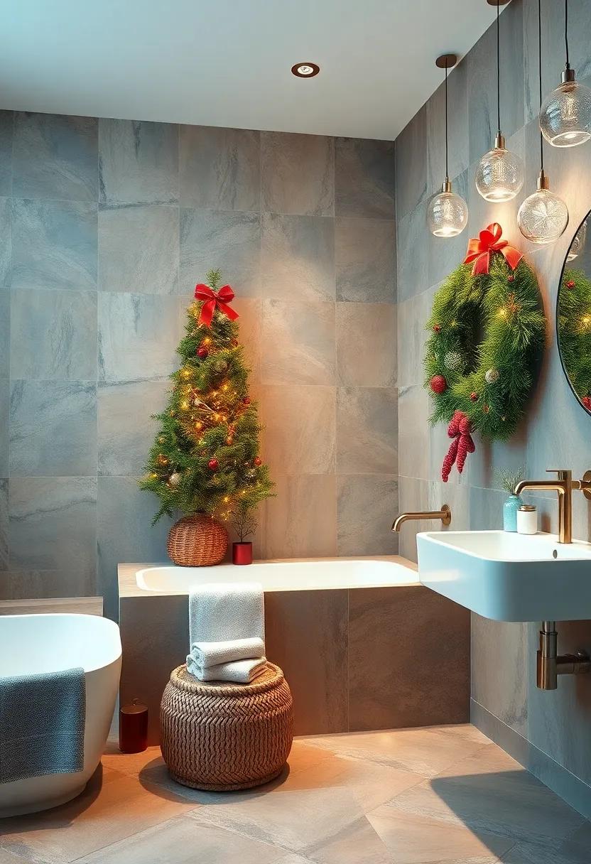 Showcase a festive​ essential‍ oil diffuser with seasonal scents ⁣like‍ fir and cranberry to enhance relaxation