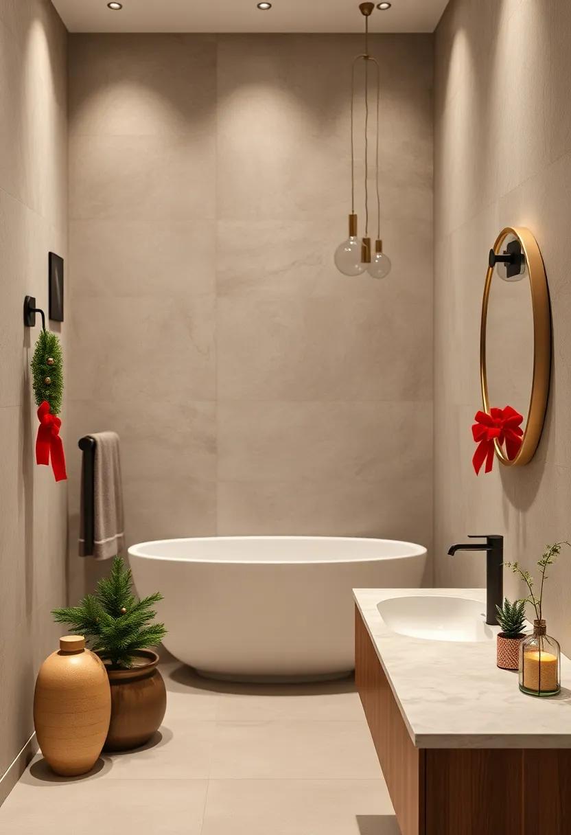 Switch out your soap dispenser ​for one ​that features holiday motifs or festive colors