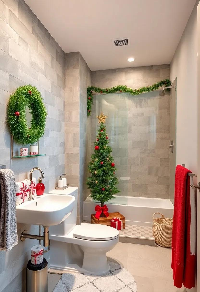 Wrap⁣ your toilet ⁢tank or bathroom​ tissue ⁣in colorful holiday gift‌ wrap for a surprising and cheerful ⁢twist