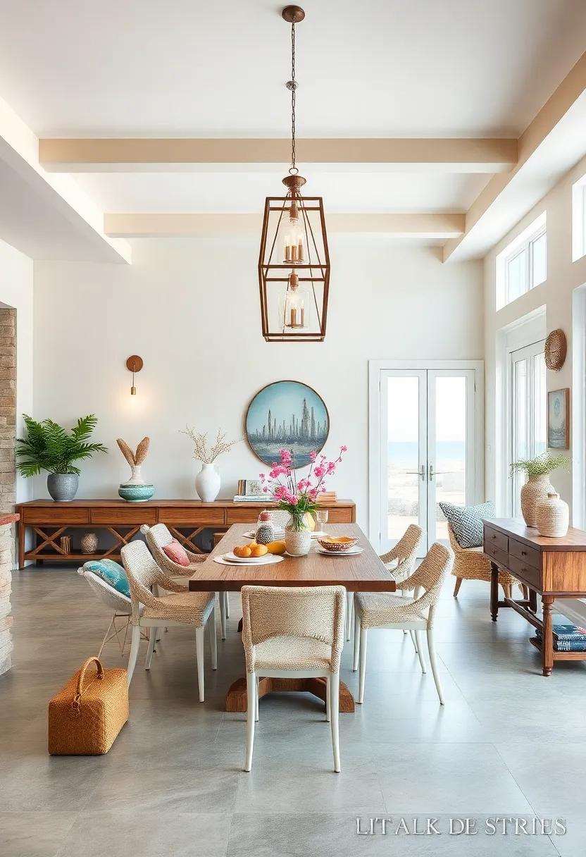 Light⁢ Fixtures inspired by the ‌Coast: Opt for ⁢light fixtures⁣ like lanterns or pendant lights ⁢made from natural materials‍ to mimic ​the feel of coastal living