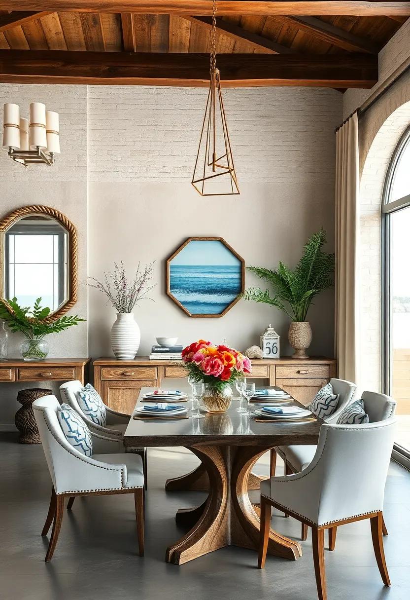 Maritime Mirrors: Use⁤ large mirrors with weathered finishes or rope outlines to reflect ​light and give the sense of looking out over water