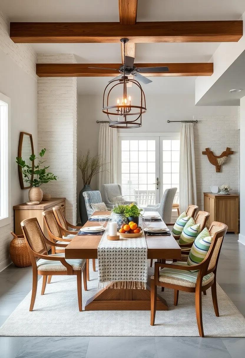 Seaside Textiles: Use fabric featuring seashells, stripes, or ocean motifs ‍for table ⁢runners and cushions, introducing subtle coastal elements into your decor