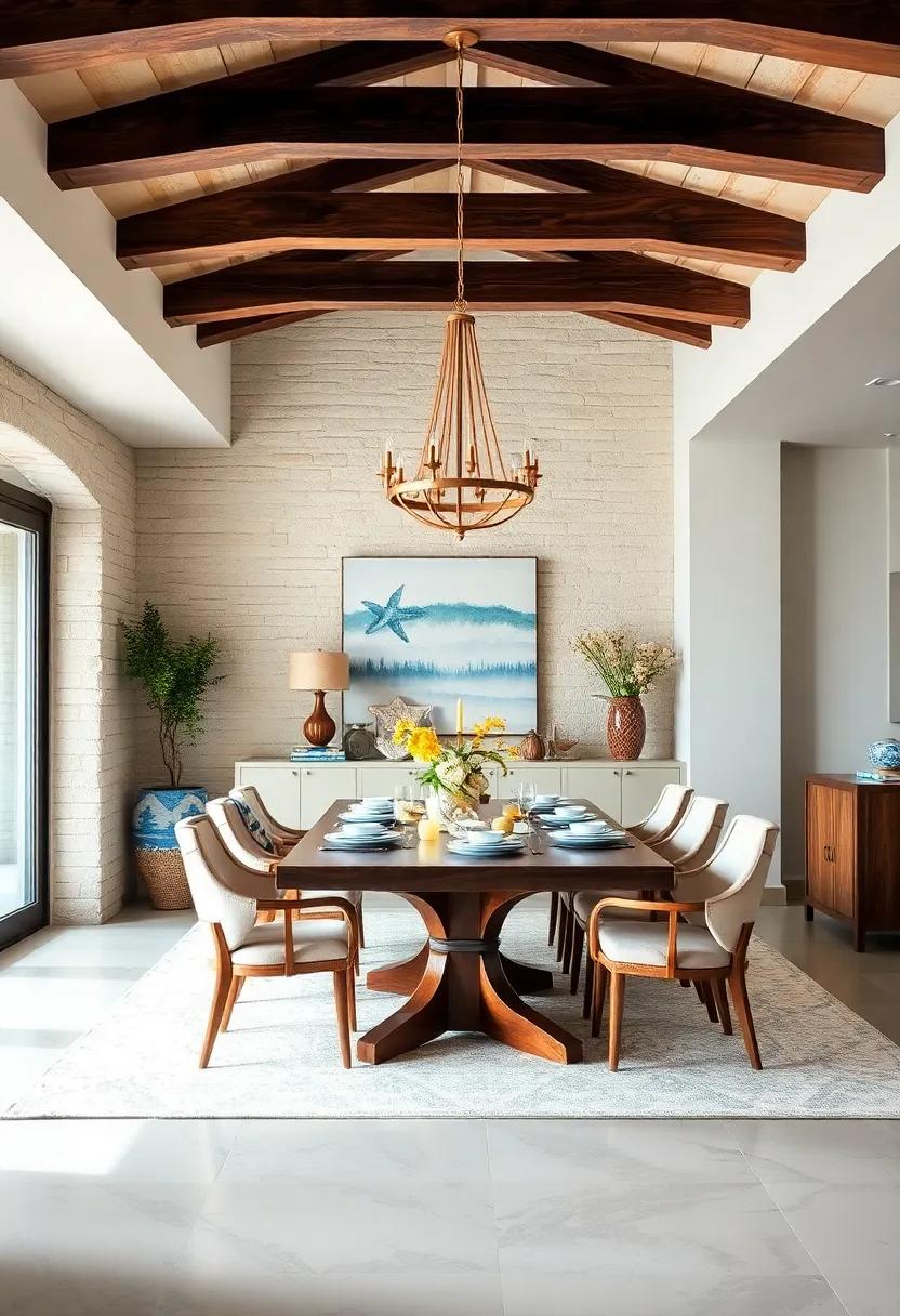 Whimsical Decor Elements: Incorporate playful decor, like​ a unique sea-themed ⁣chandelier or whimsical dining ware, to inject personality into your ⁤coastal dining setup