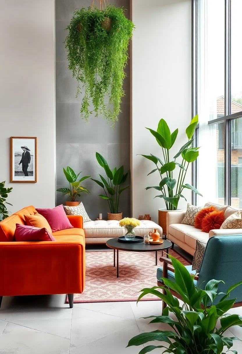 Incorporate indoor plants: Bring life into your space with a variety of greenery, enhancing your room's atmosphere