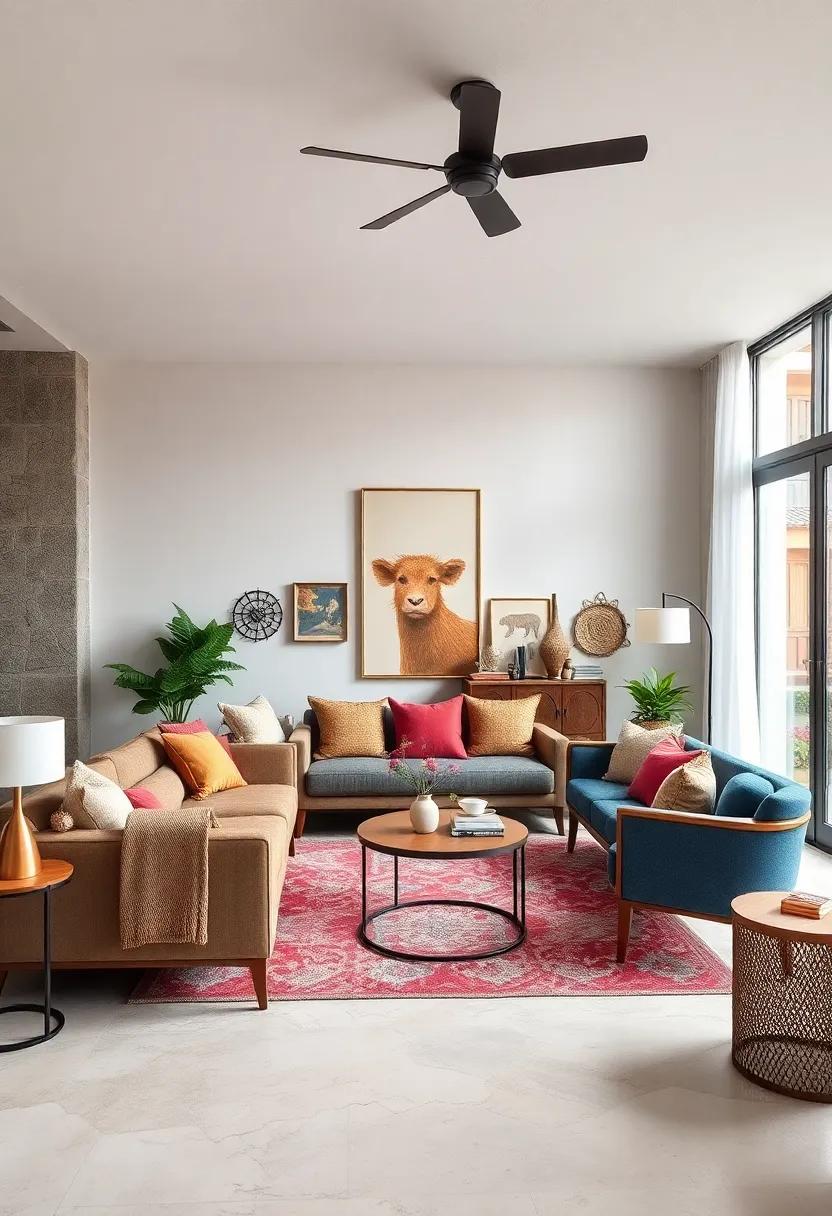 Personalize with souvenirs: Display items from your travels to tell your story and create a unique backdrop