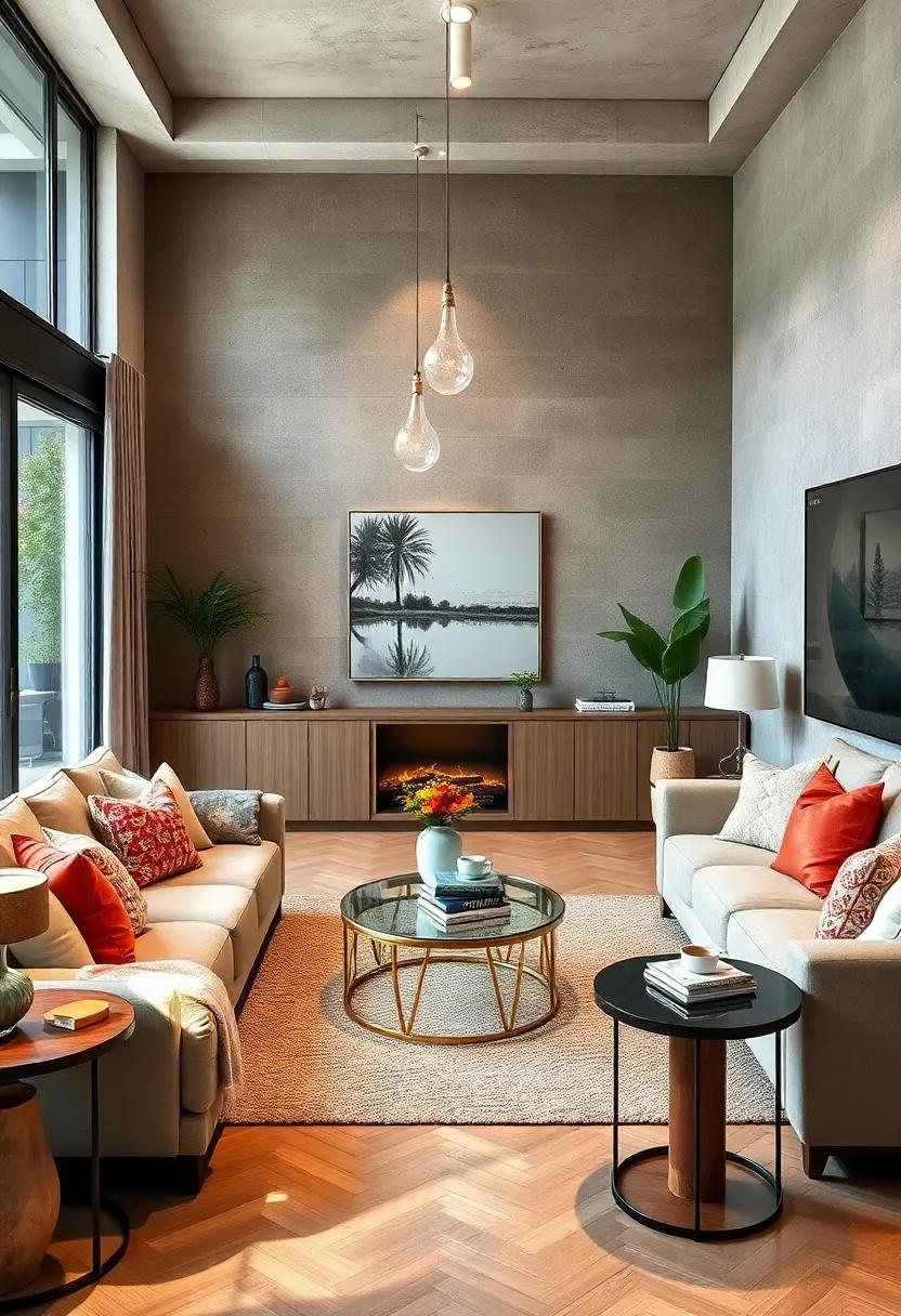 Mix different materials: Combine wood, metal, and glass to create an interesting contrast in furniture design