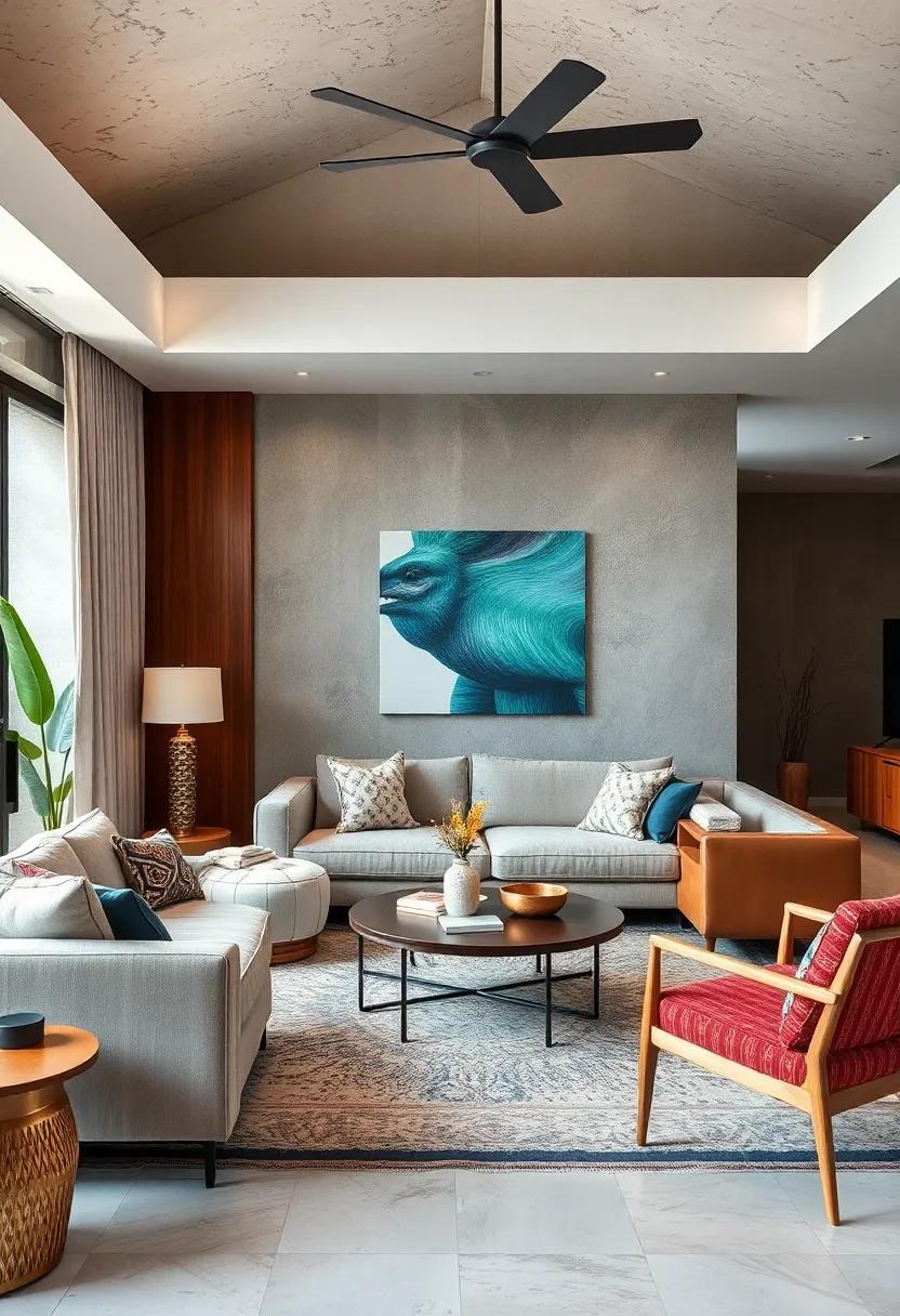 Mix styles: blend modern,retro,and bohemian elements for a visual feast that expresses your unique style