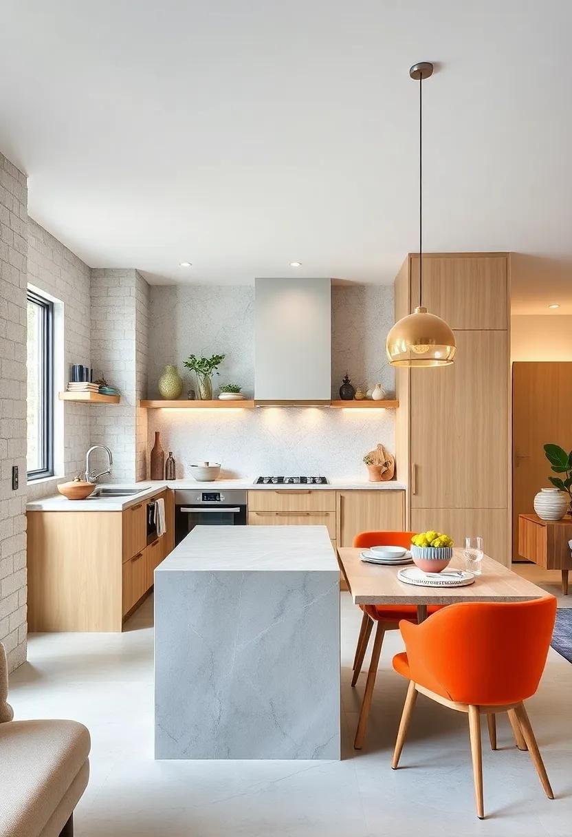Choose Multi-Functional Furniture: Invest in a kitchen island with built-in storage or a dining table that doubles as a workspace for efficiency and style