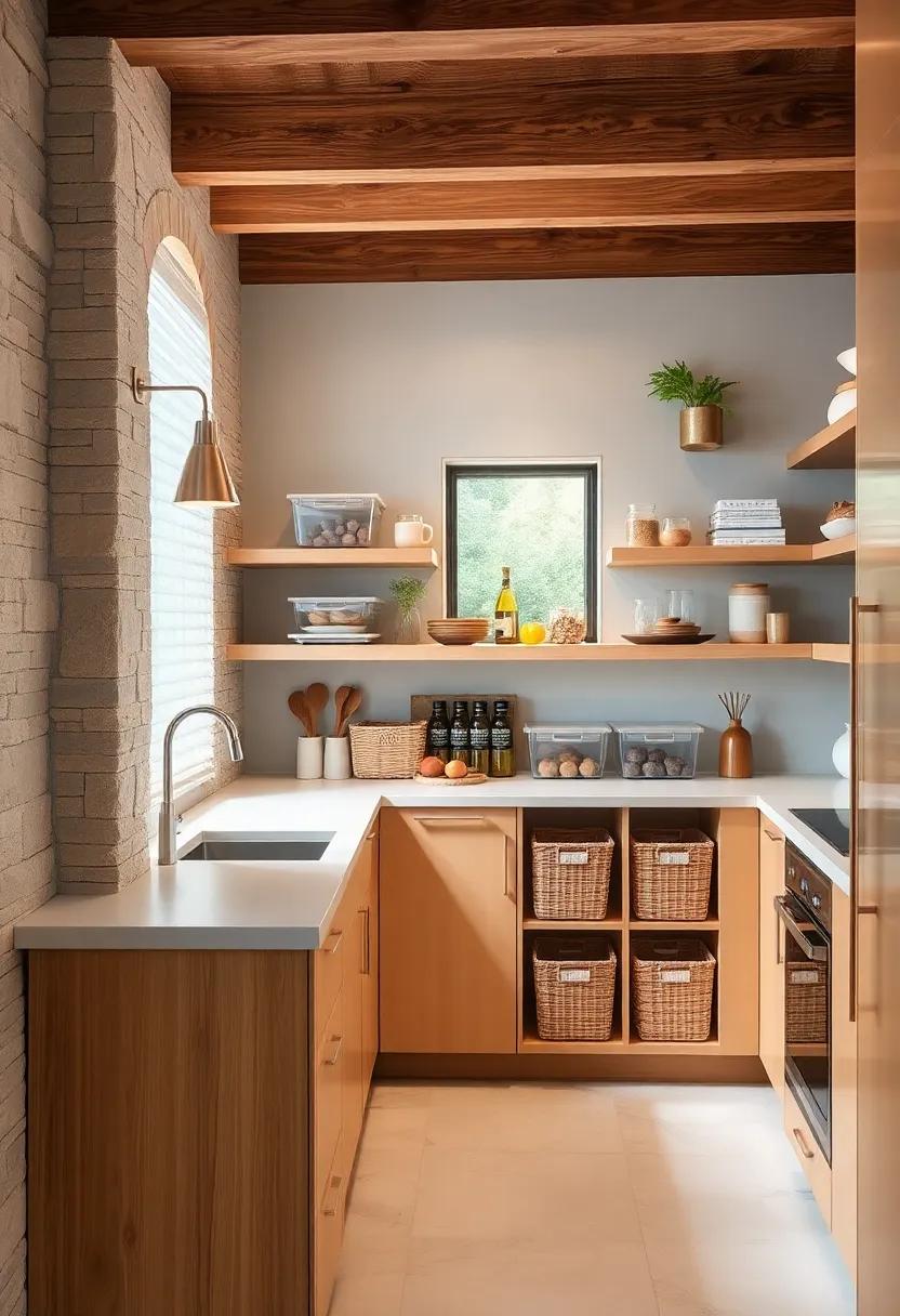 Use Clear Storage Bins: Maximize pantry space and visibility by using transparent bins to categorize and store dry goods while keeping things tidy
