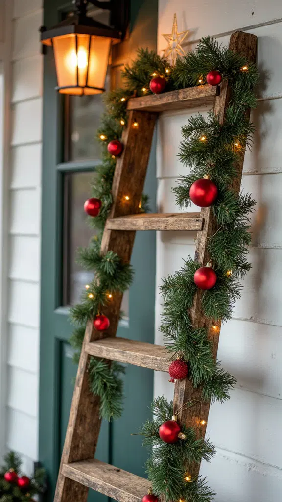 vertical space saving christmas decor