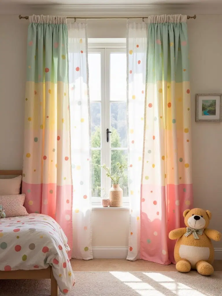 colorful playful curtain designs