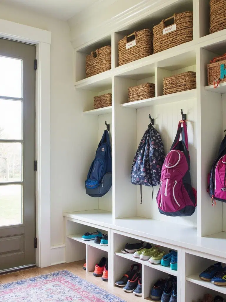 family friendly mudroom makeover