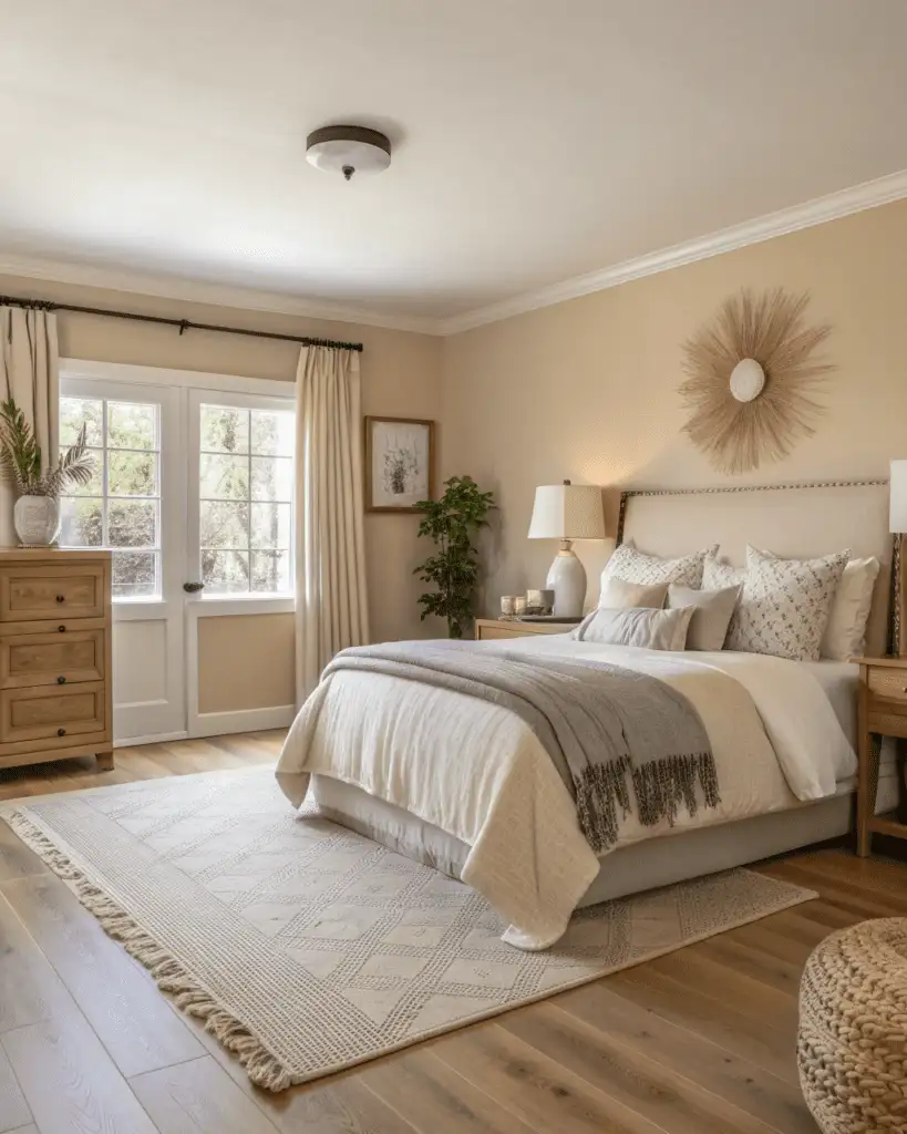 Minimal Bedroom Warm Colors